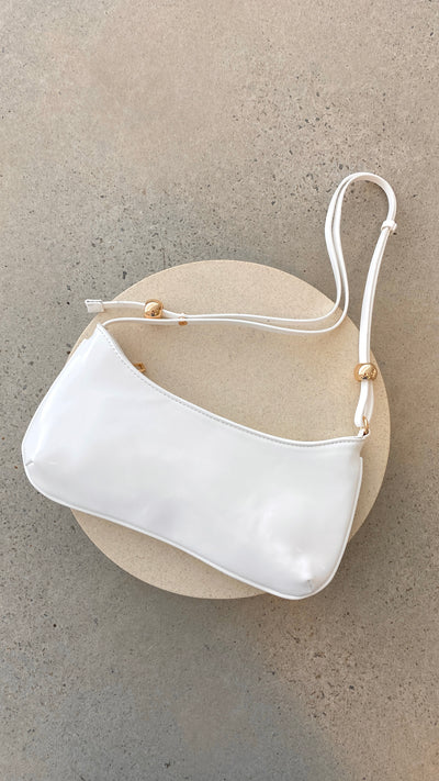 Load image into Gallery viewer, Rosabelle Shoulder Bag - White Shine - Billy J
