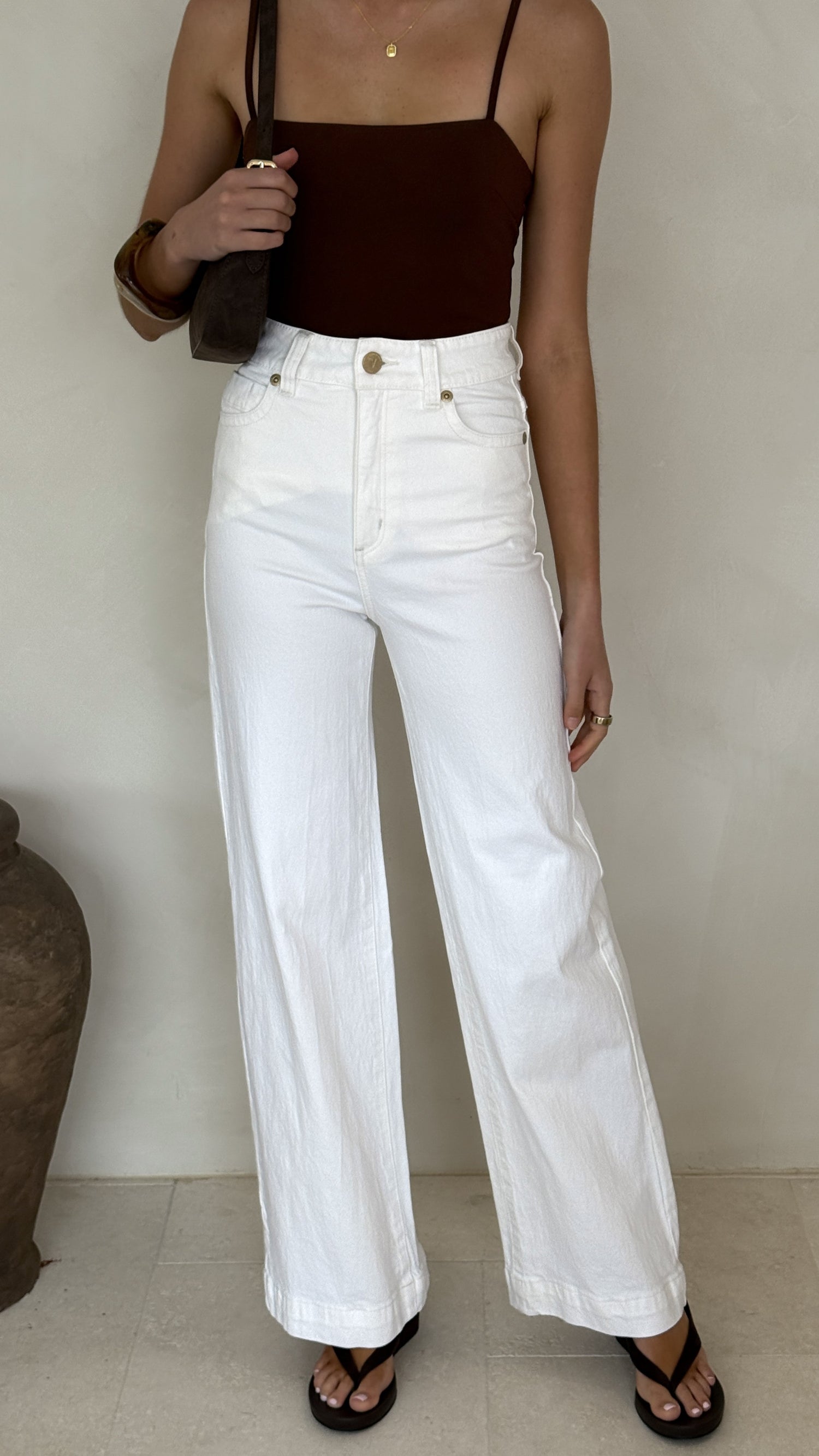 Abrand 94 Wide Jean - White Gold - Billy J