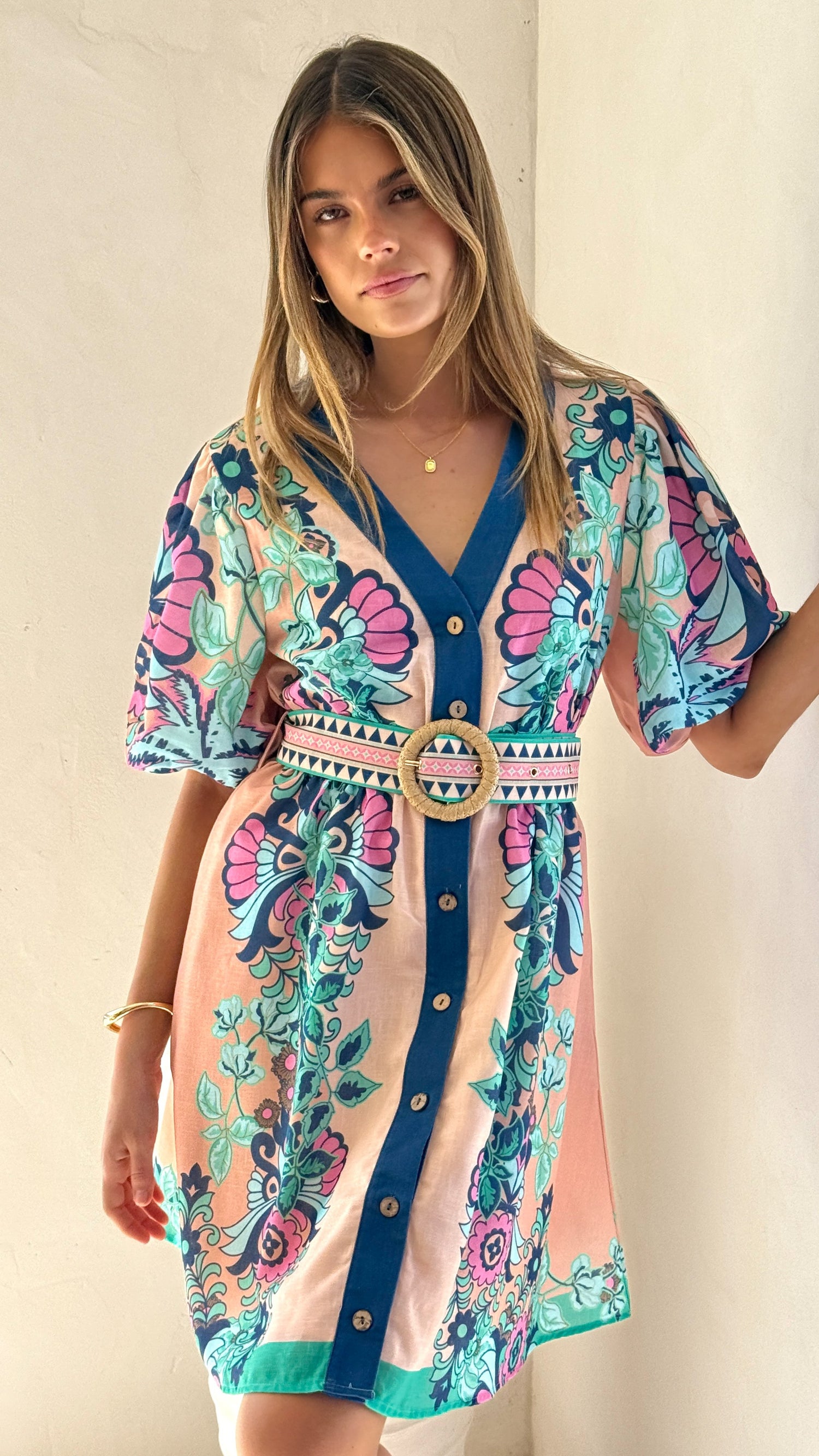 Dali Mini Dress - Island Bloom Pink - Billy J