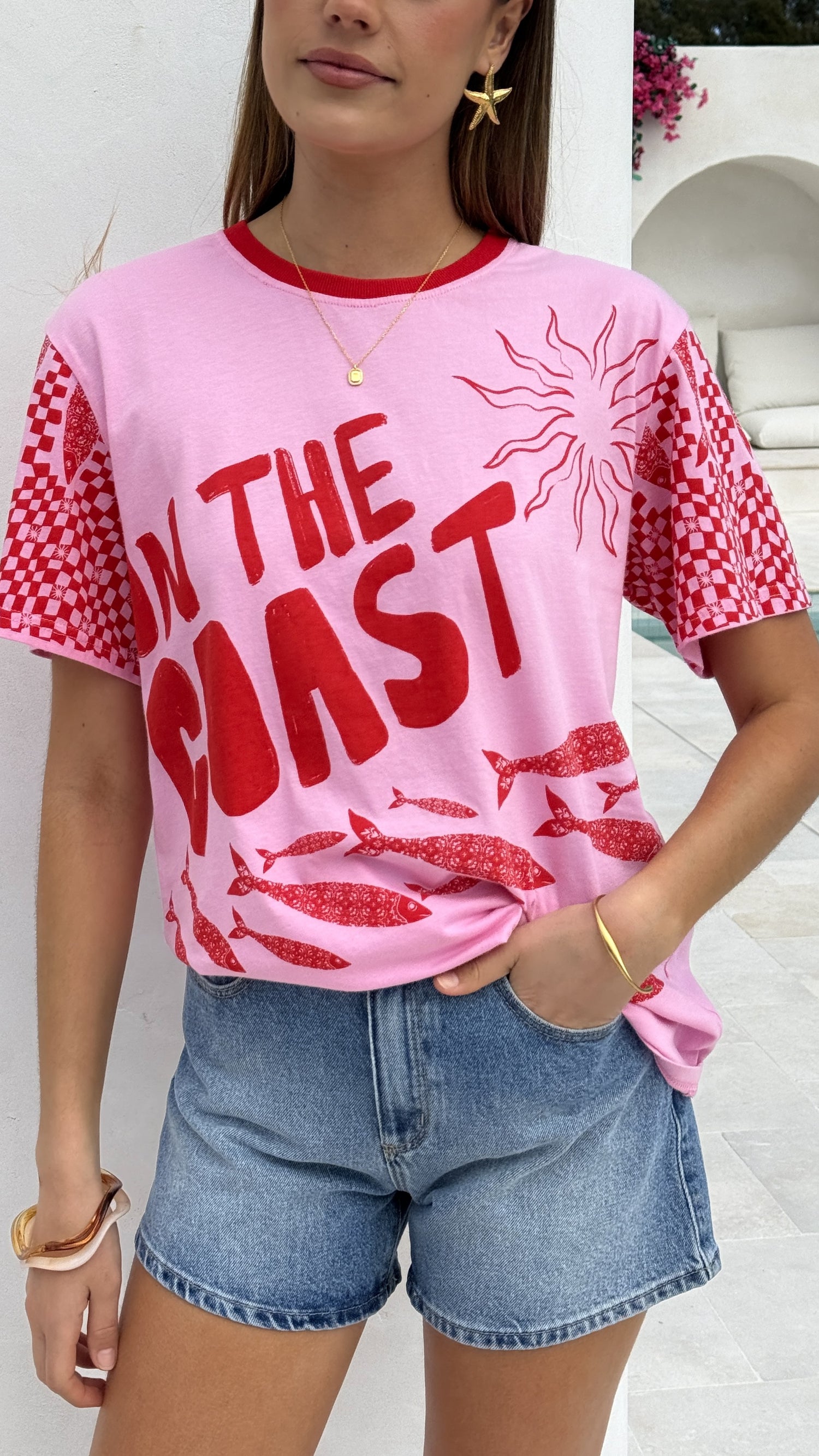 Florrie Tee - Pink/Red Tide - Billy J