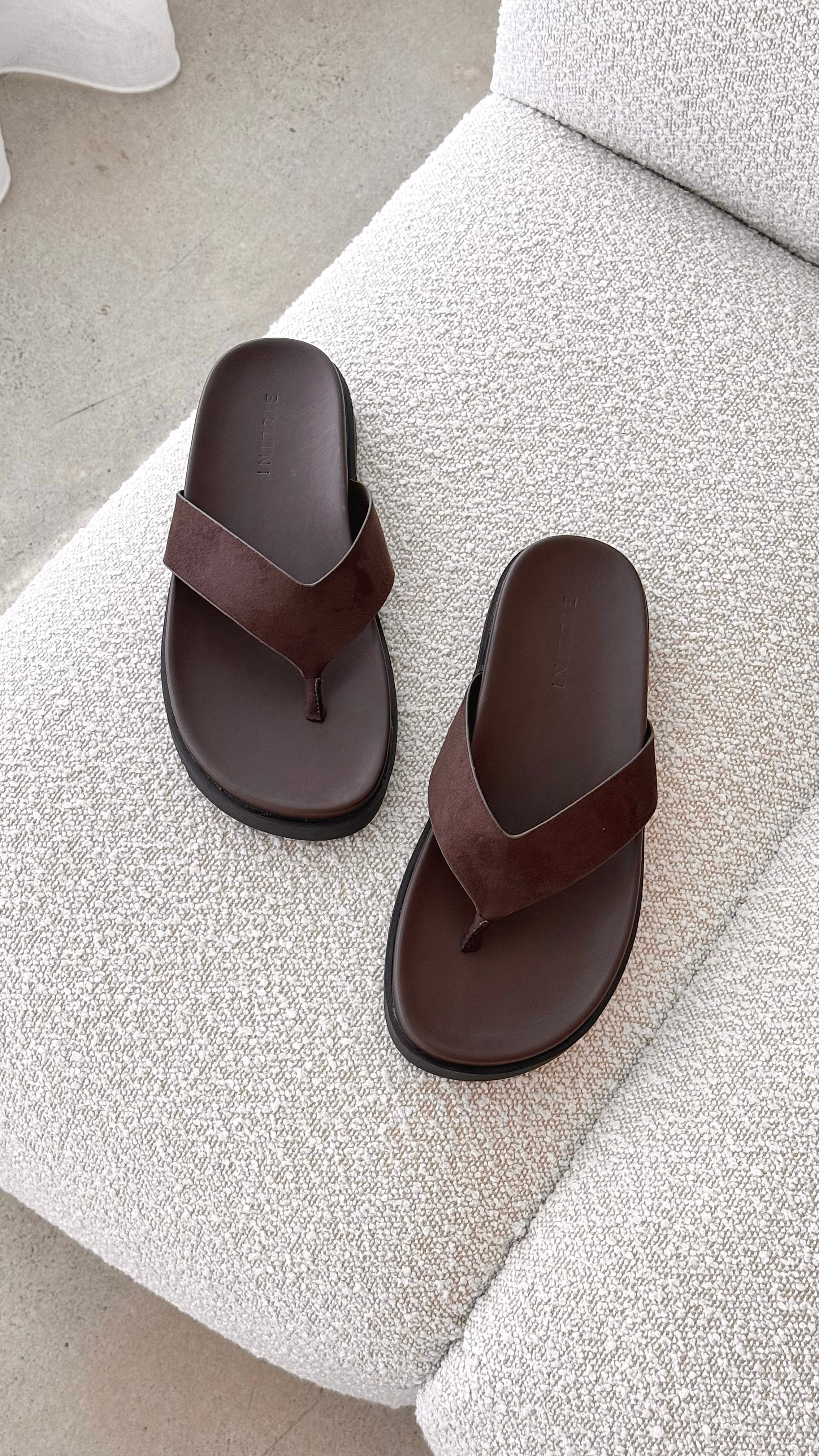 Aila Thong - Dark Cacao Suede - Billy J