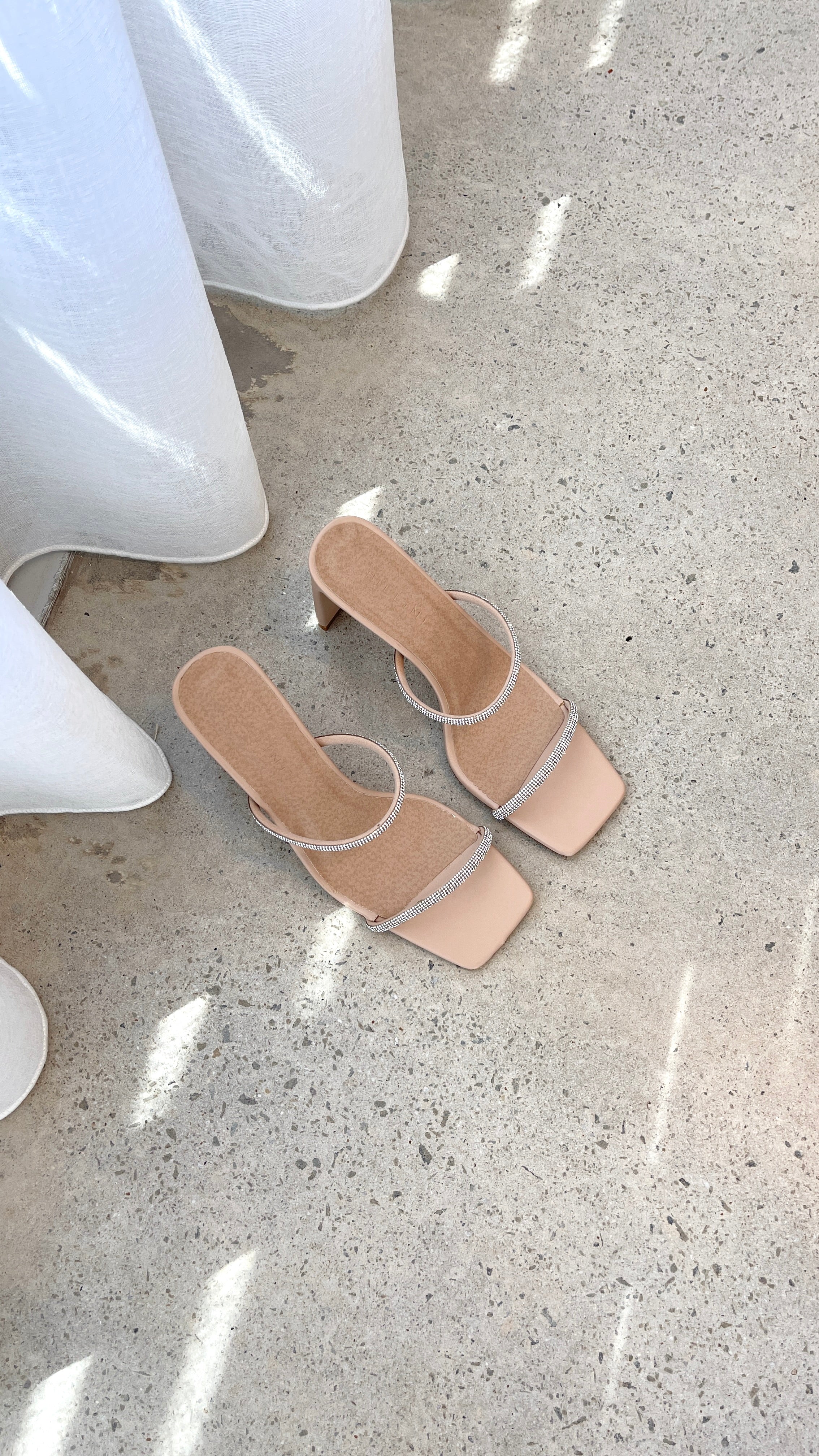 Kallie Heel - Nude Diamante - Billy J