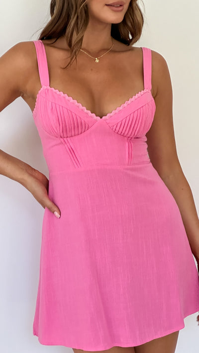 Load image into Gallery viewer, Samera Mini Dress - Pink - Billy J
