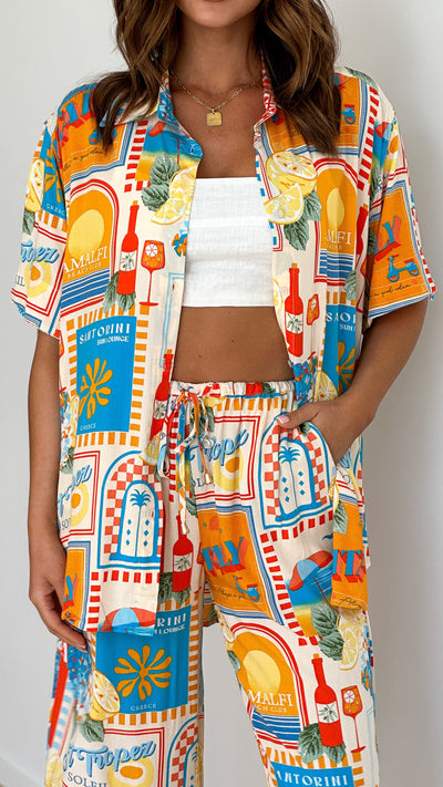 Load image into Gallery viewer, Lola Shirt - Sun Lounger Print
