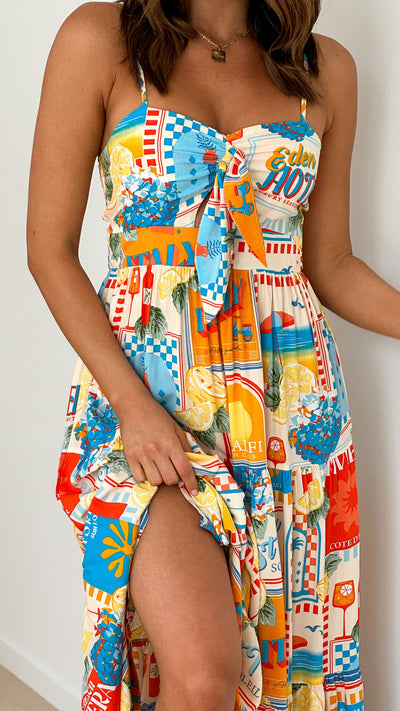 Load image into Gallery viewer, Bambi Maxi Dress - Sun Lounger Print

