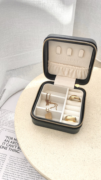 Load image into Gallery viewer, April Jewellery box - Black
