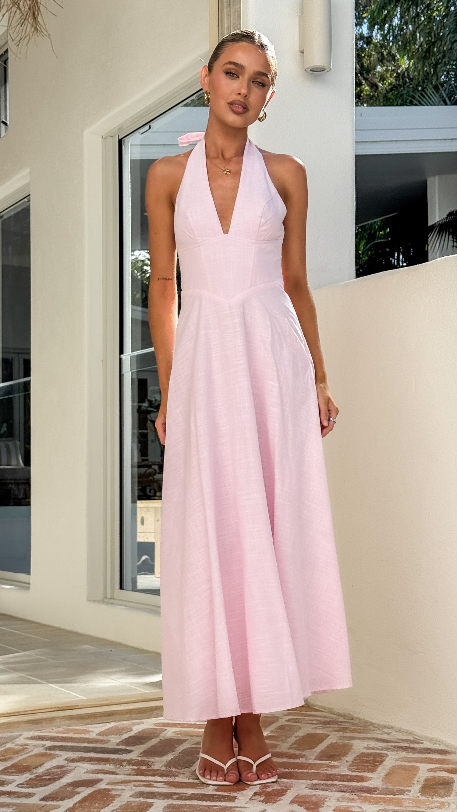Skye Maxi Dress - Pink - Billy J