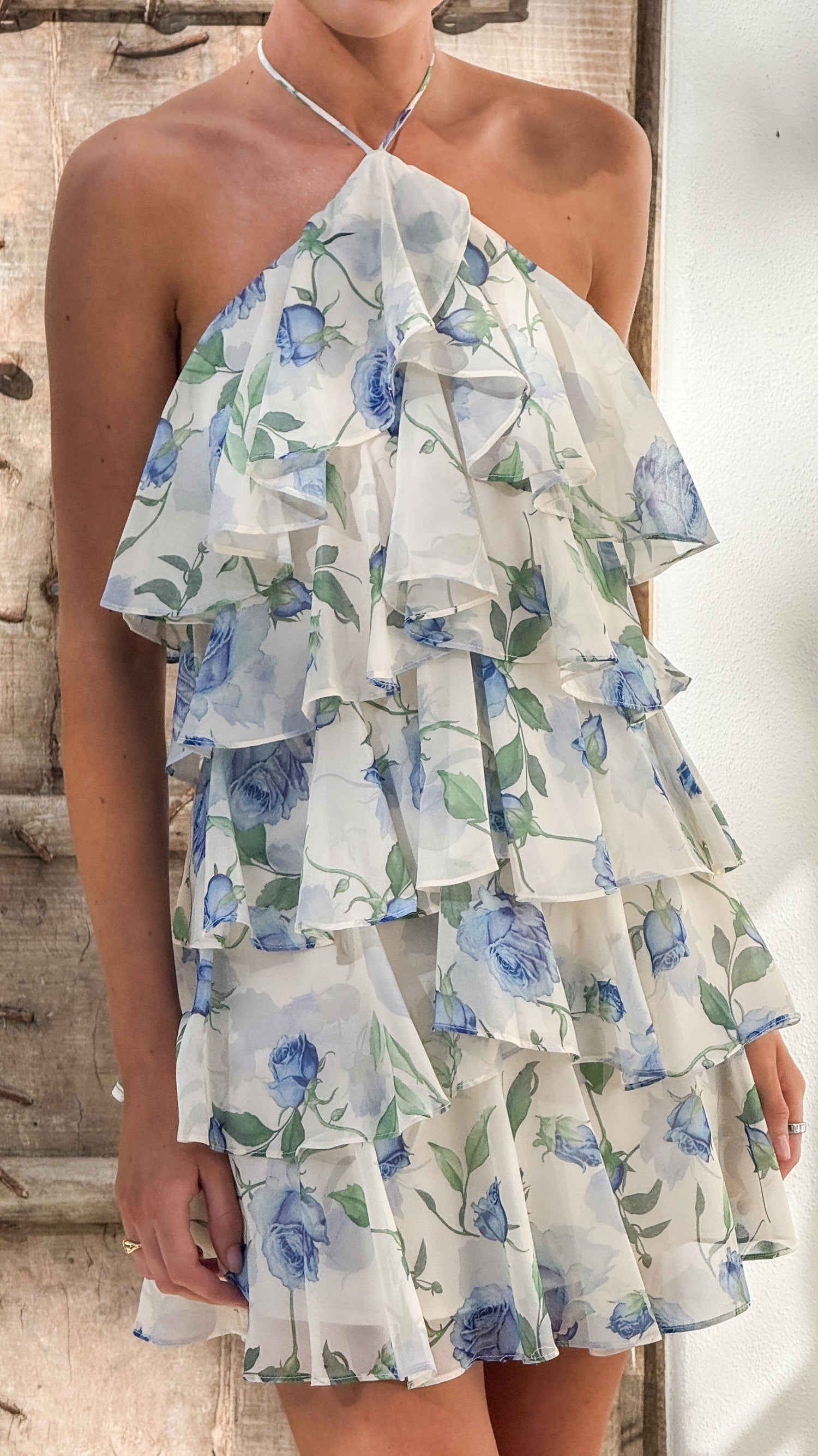 Soho Mini Dress - Blue Rose - Billy J
