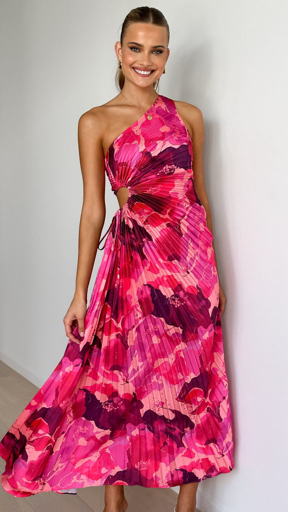 Laken Maxi Dress - Pink Floral - Billy J