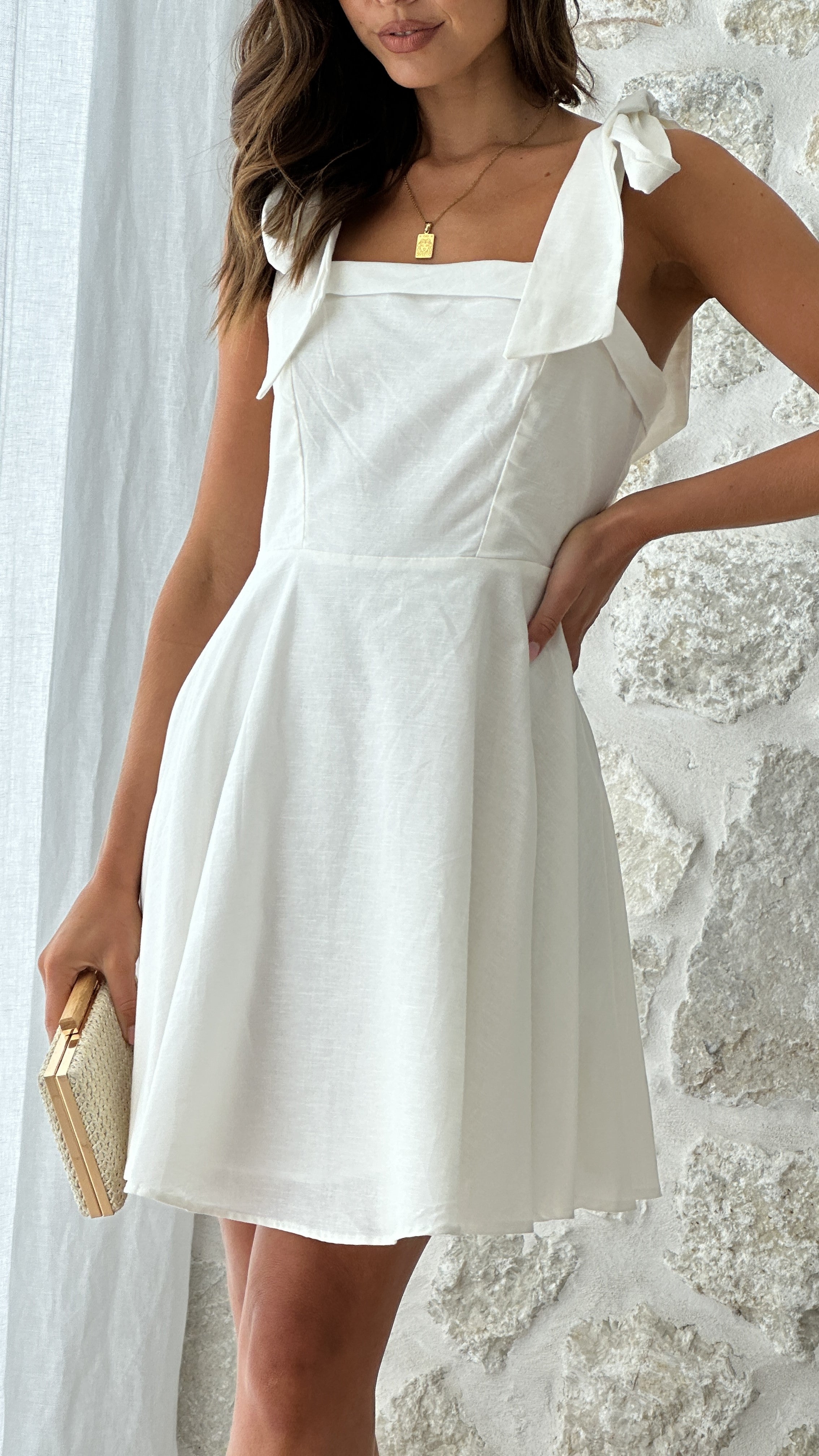 Rumi Mini Dress - White