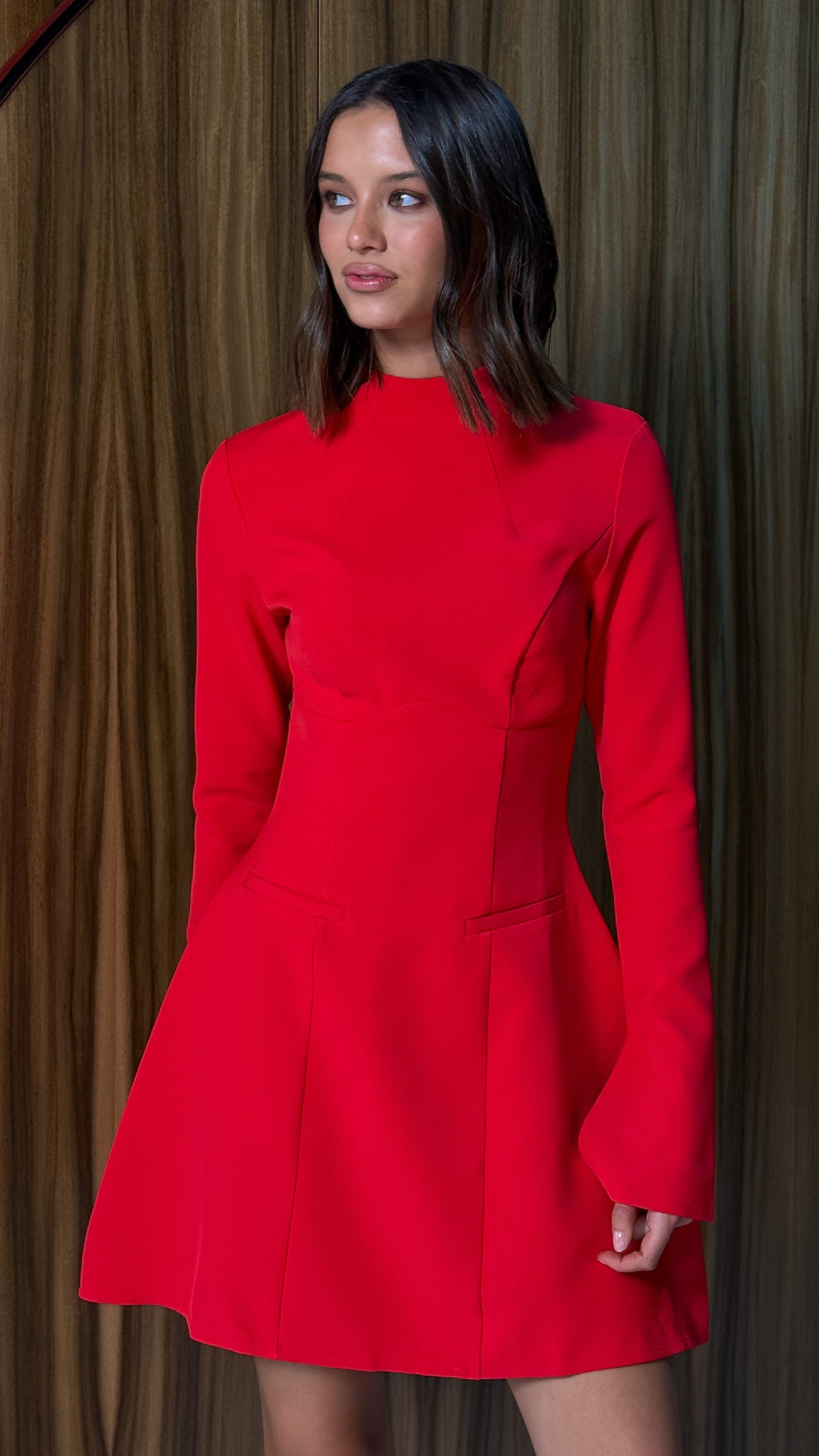 Leila Mini Dress - Red - Billy J