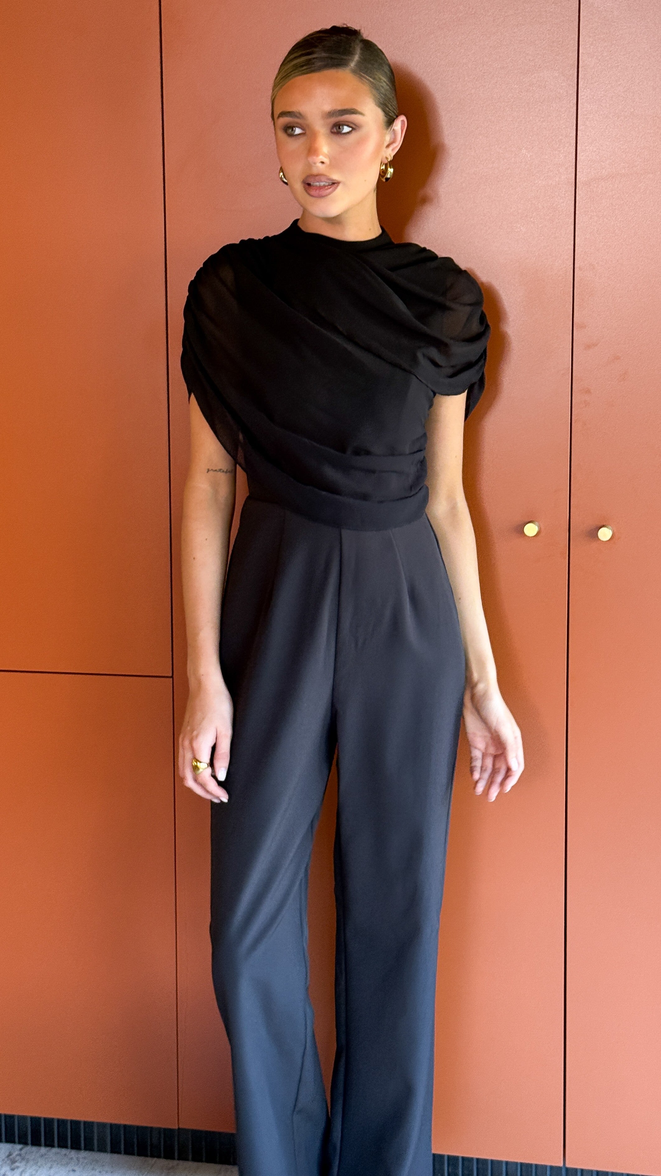 Zahina Jumpsuit - Black - Billy J