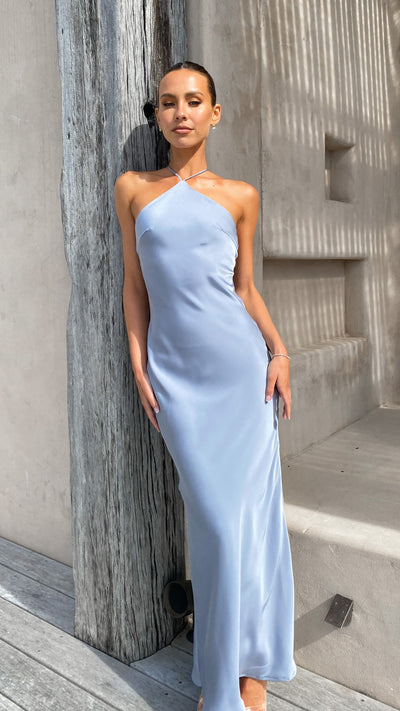 Load image into Gallery viewer, Chiara Maxi Dress - Steel Blue - Billy J
