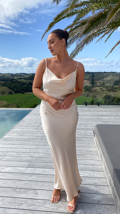 Load image into Gallery viewer, Willow Maxi Dress - Champagne
