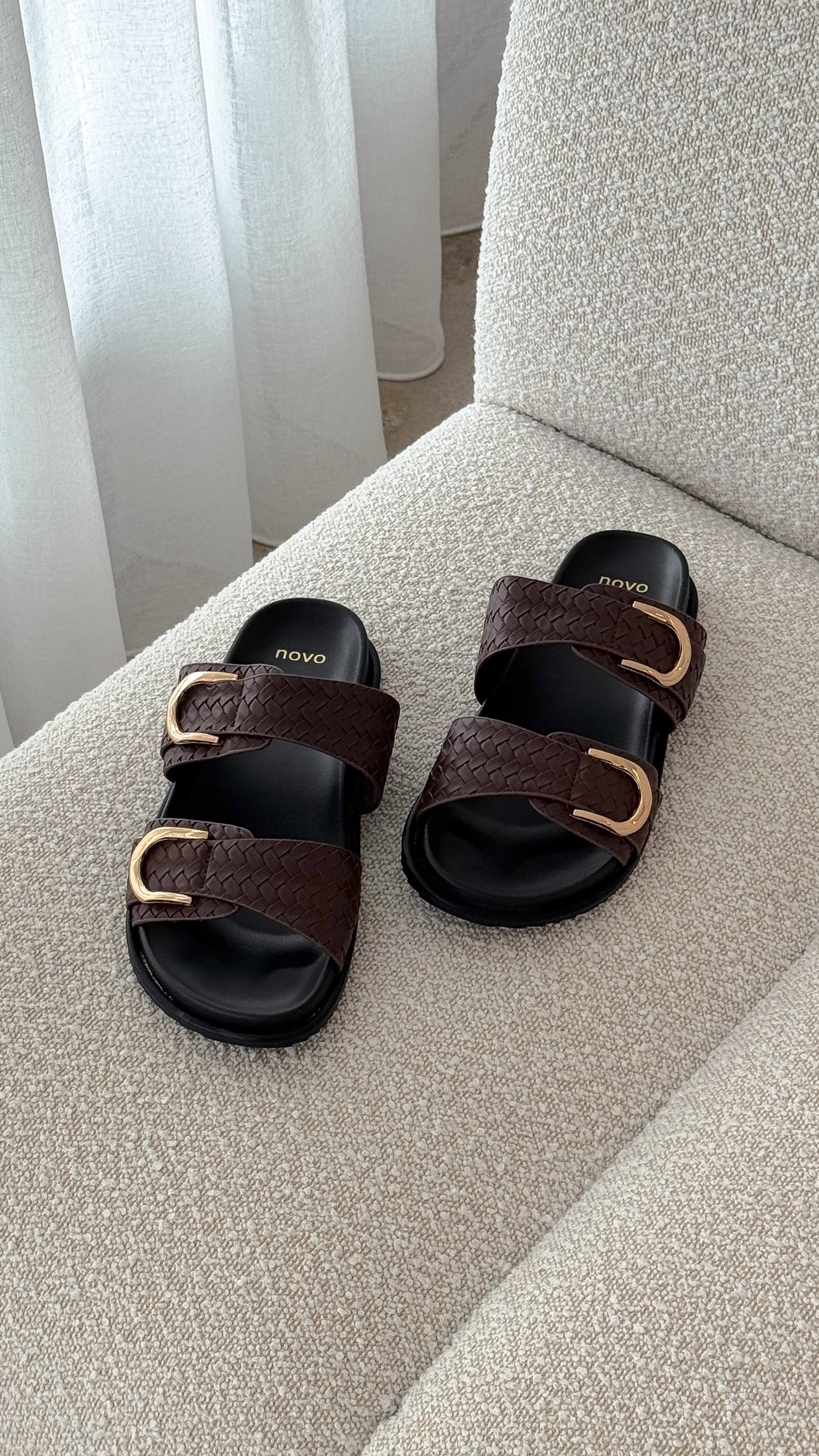 Rosalyn Slides - Chocolate - Billy J