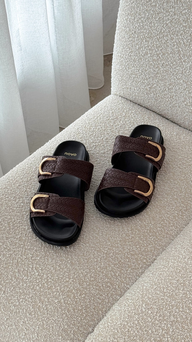 Rosalyn Slides - Chocolate - Billy J