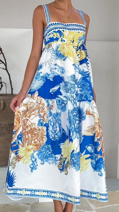 Load image into Gallery viewer, Saleema Maxi Dress - Blue Doll - Billy J
