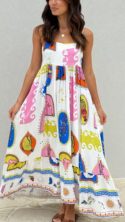 Load image into Gallery viewer, Sylvie Maxi Dress - Sunetta Print - Billy J
