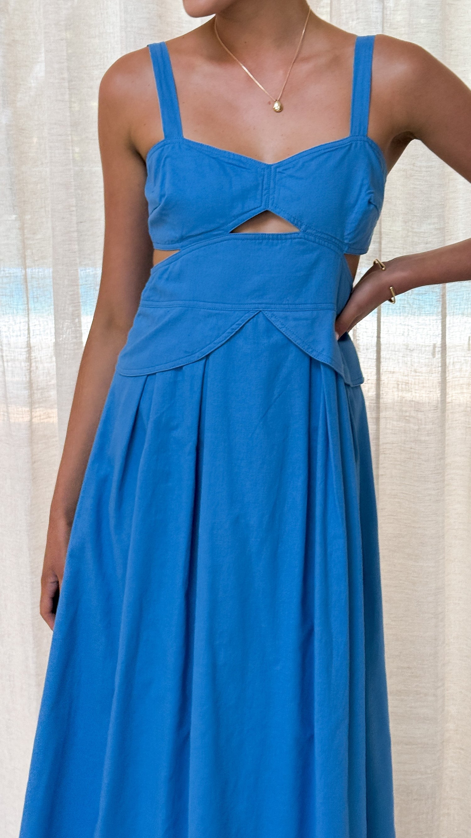 Harleigh Maxi Dress - Blue - Billy J