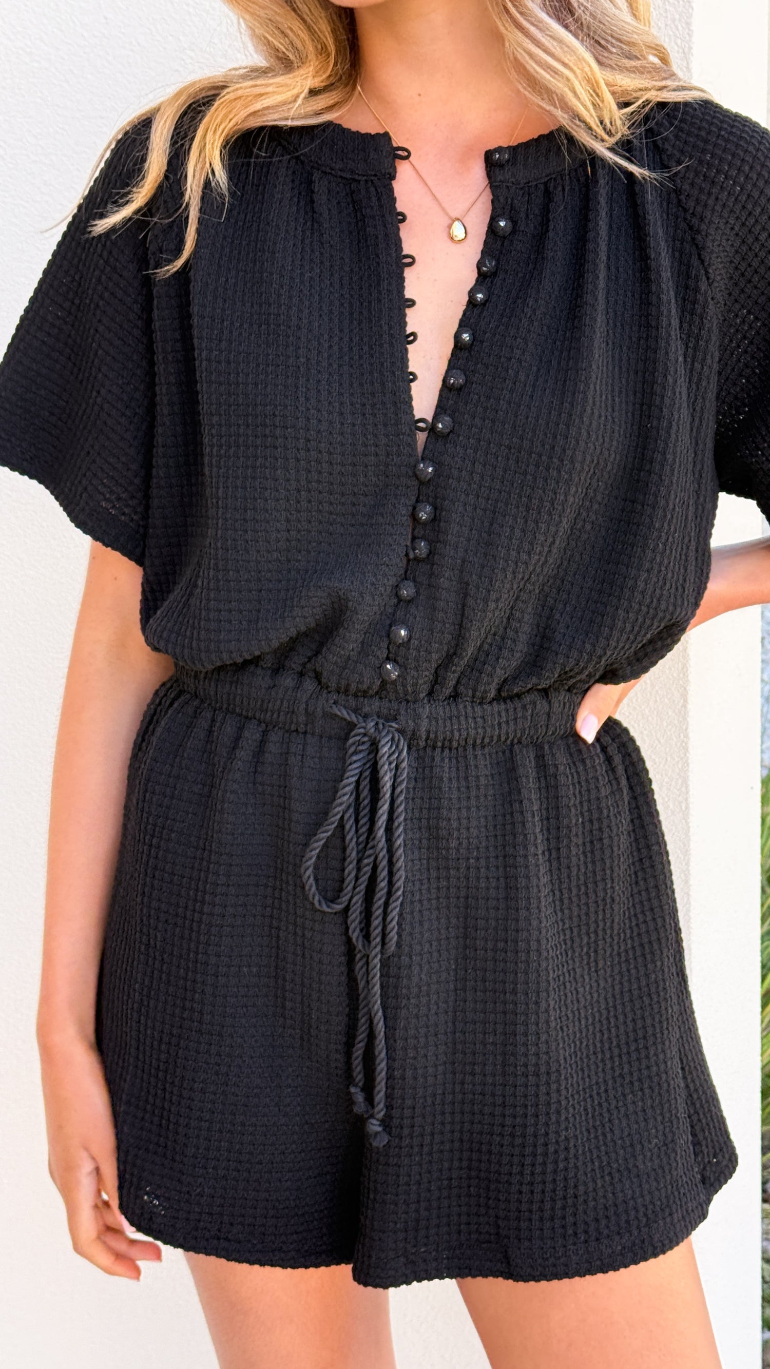 Loula Playsuit - Black - Billy J