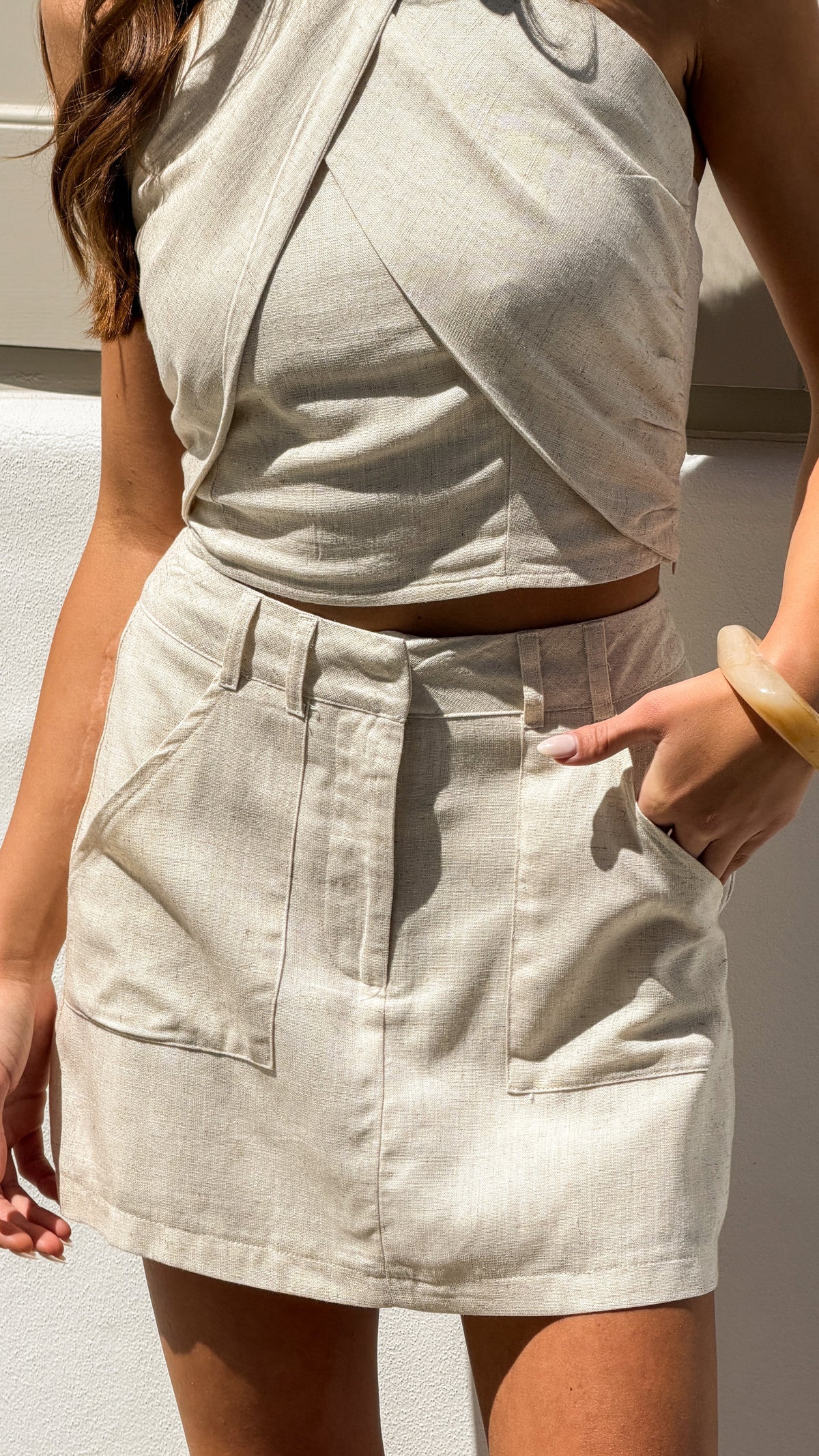 Charla Mini Skort - Natural - Billy J
