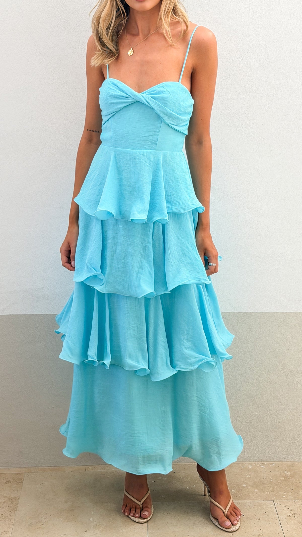 Elysia Maxi Dress - Blue - Billy J