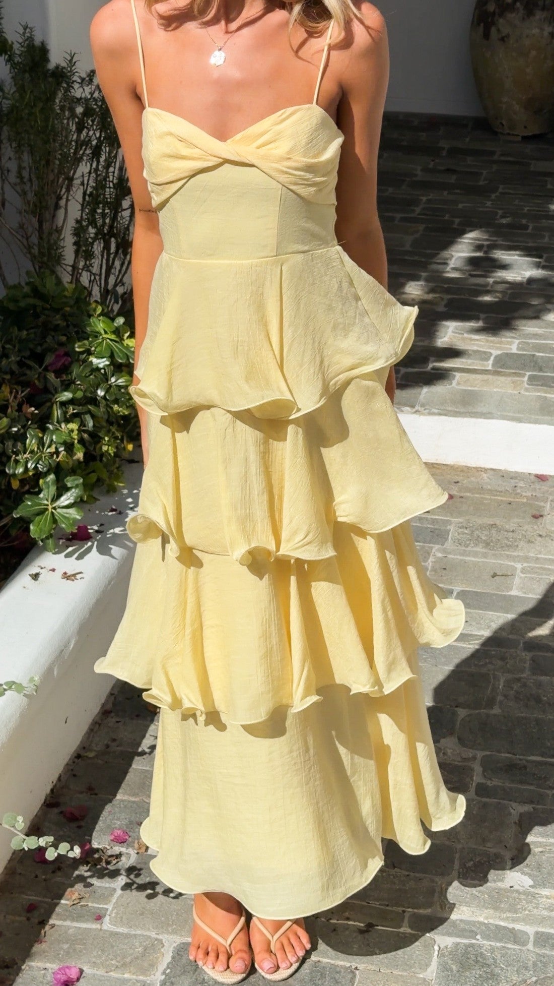 Elysia Maxi Dress - Yellow - Billy J