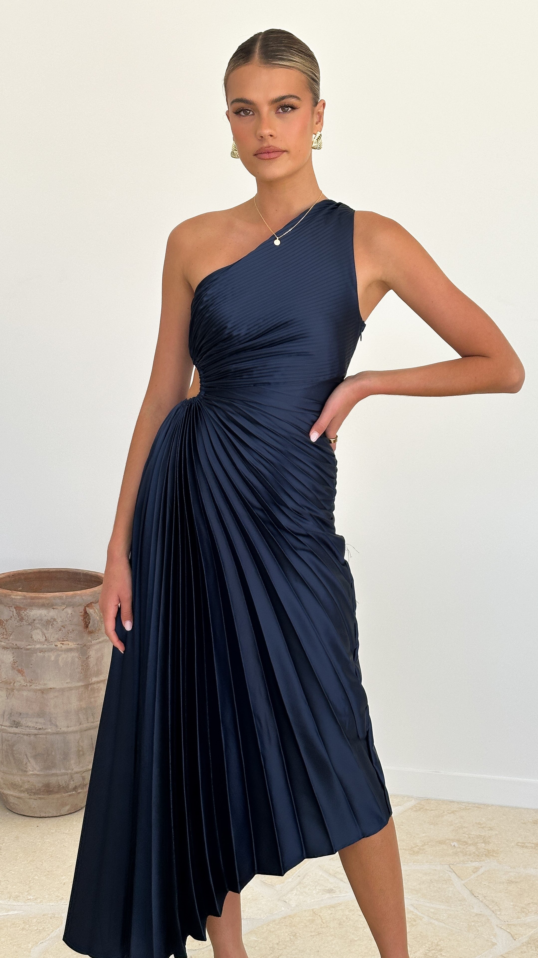 Olivia Maxi Dress - Navy - Billy J