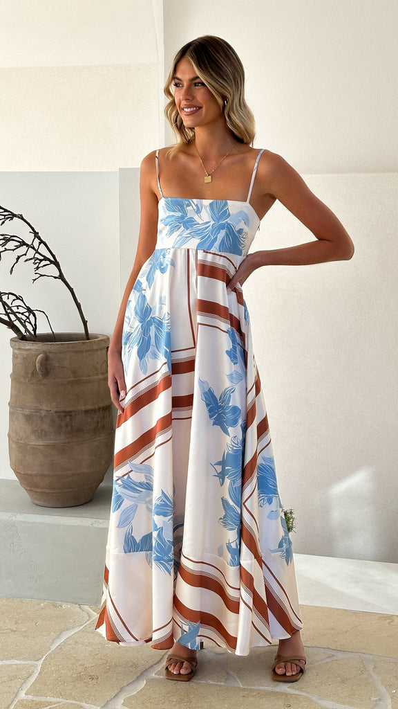 Kaethe Maxi Dress - Amore Print - Billy J