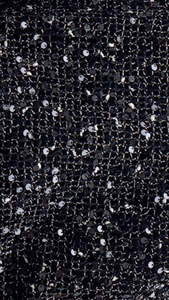 Zinnia Oversized Sequins Tee - Black - Billy J