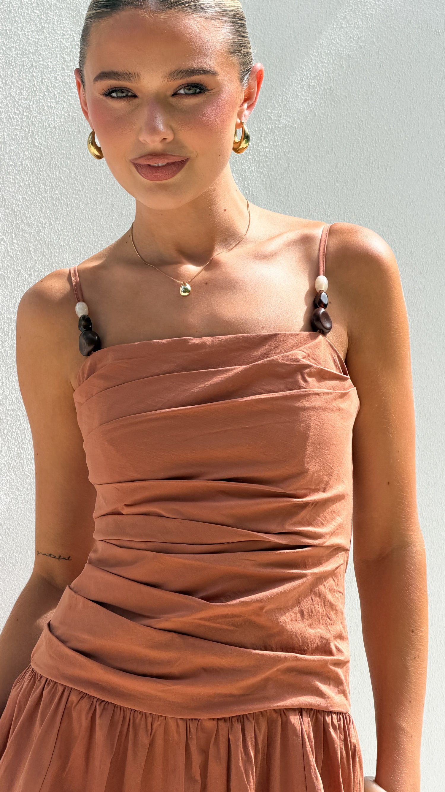 Raziela Maxi Dress - Terracotta - Billy J