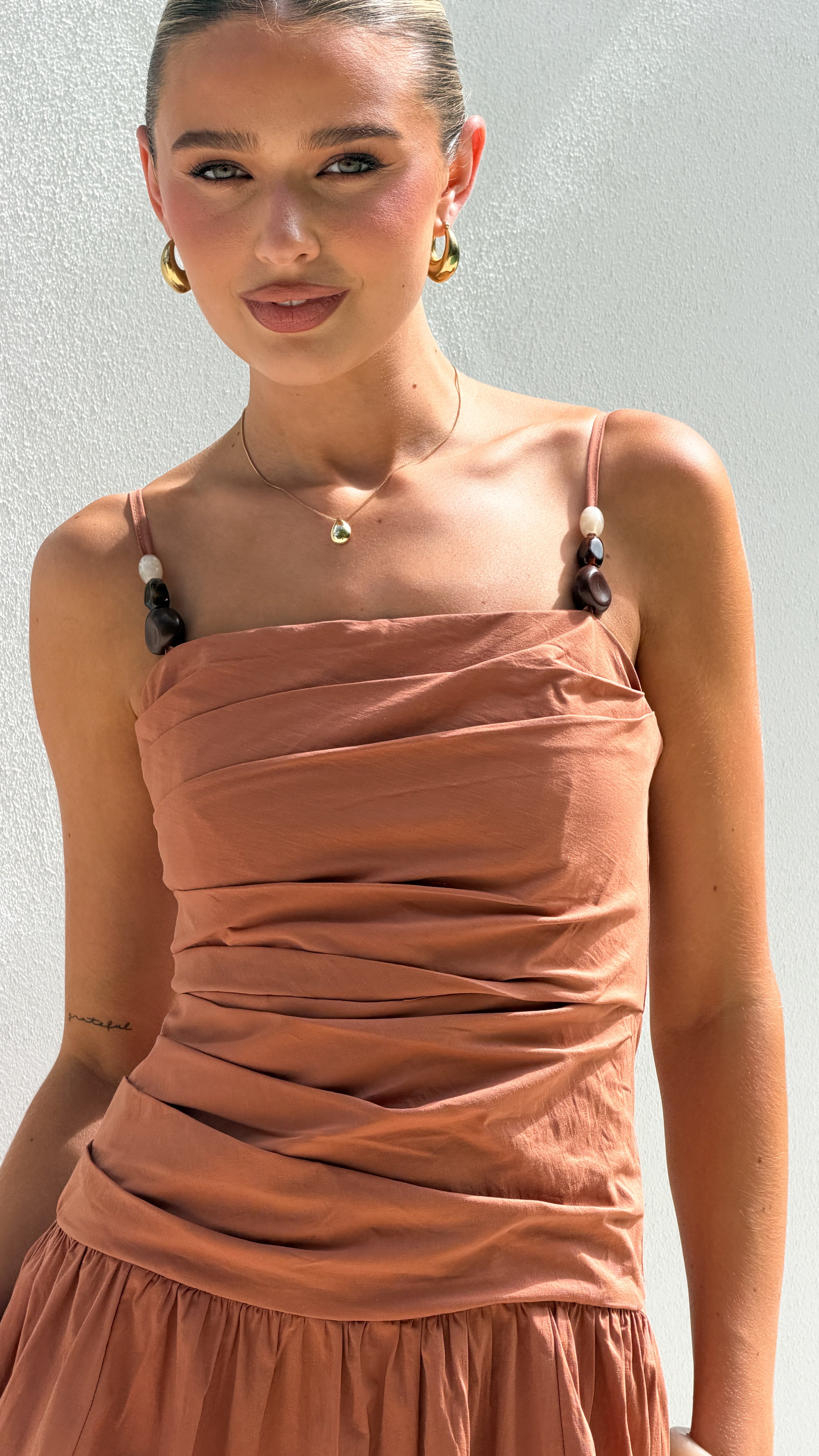 Raziela Maxi Dress - Terracotta - Billy J