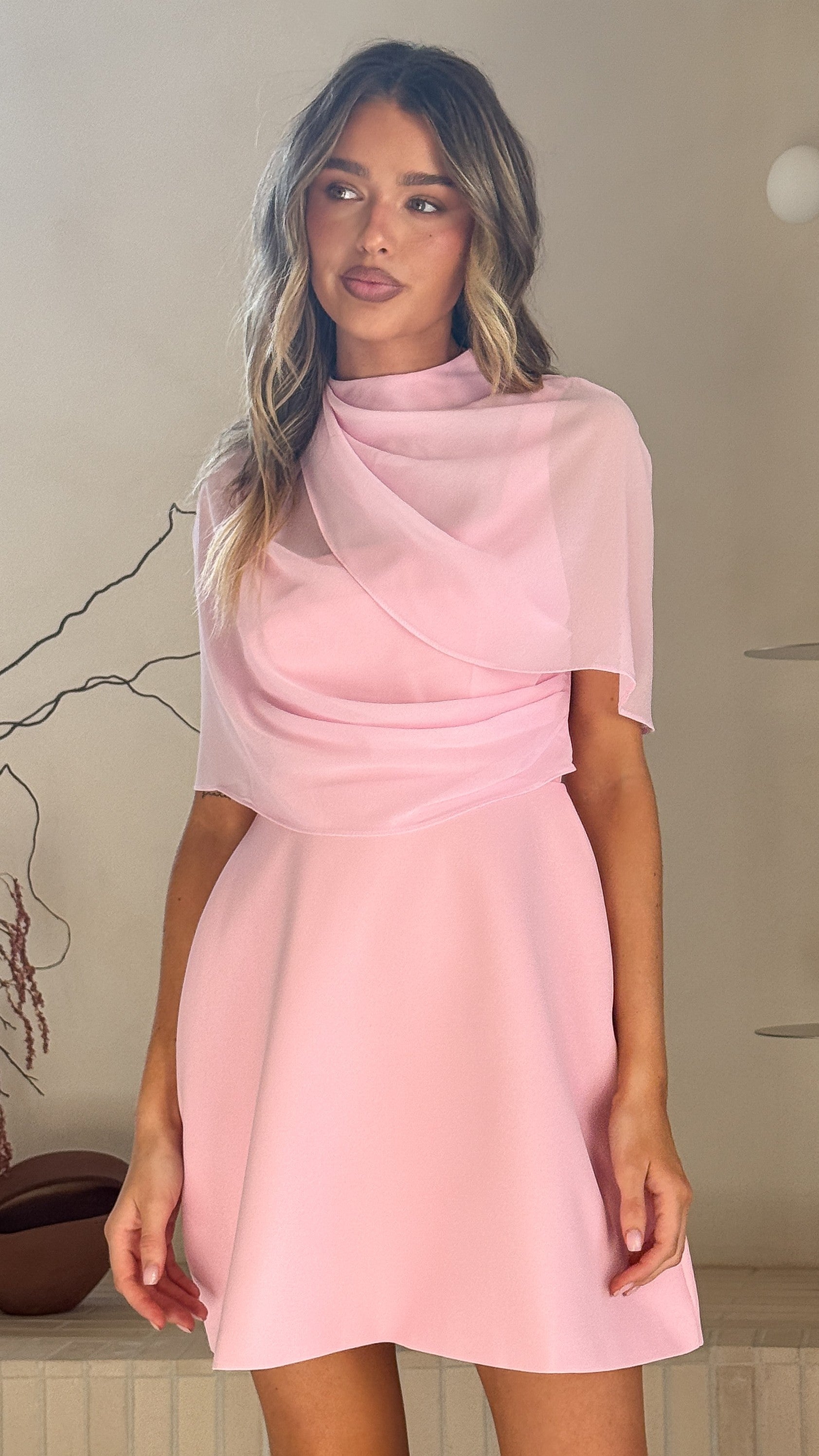 Zahni Mini Dress - Pink - Billy J