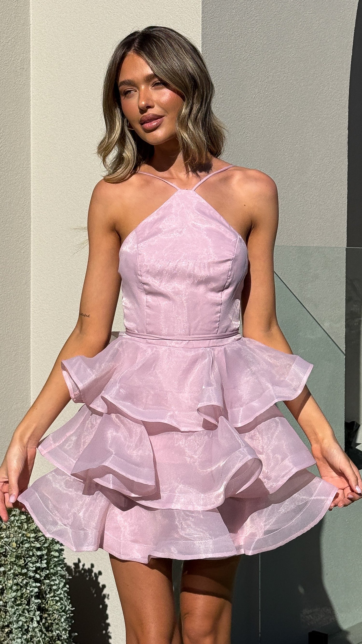 Soraya Mini Dress - Pink - Billy J