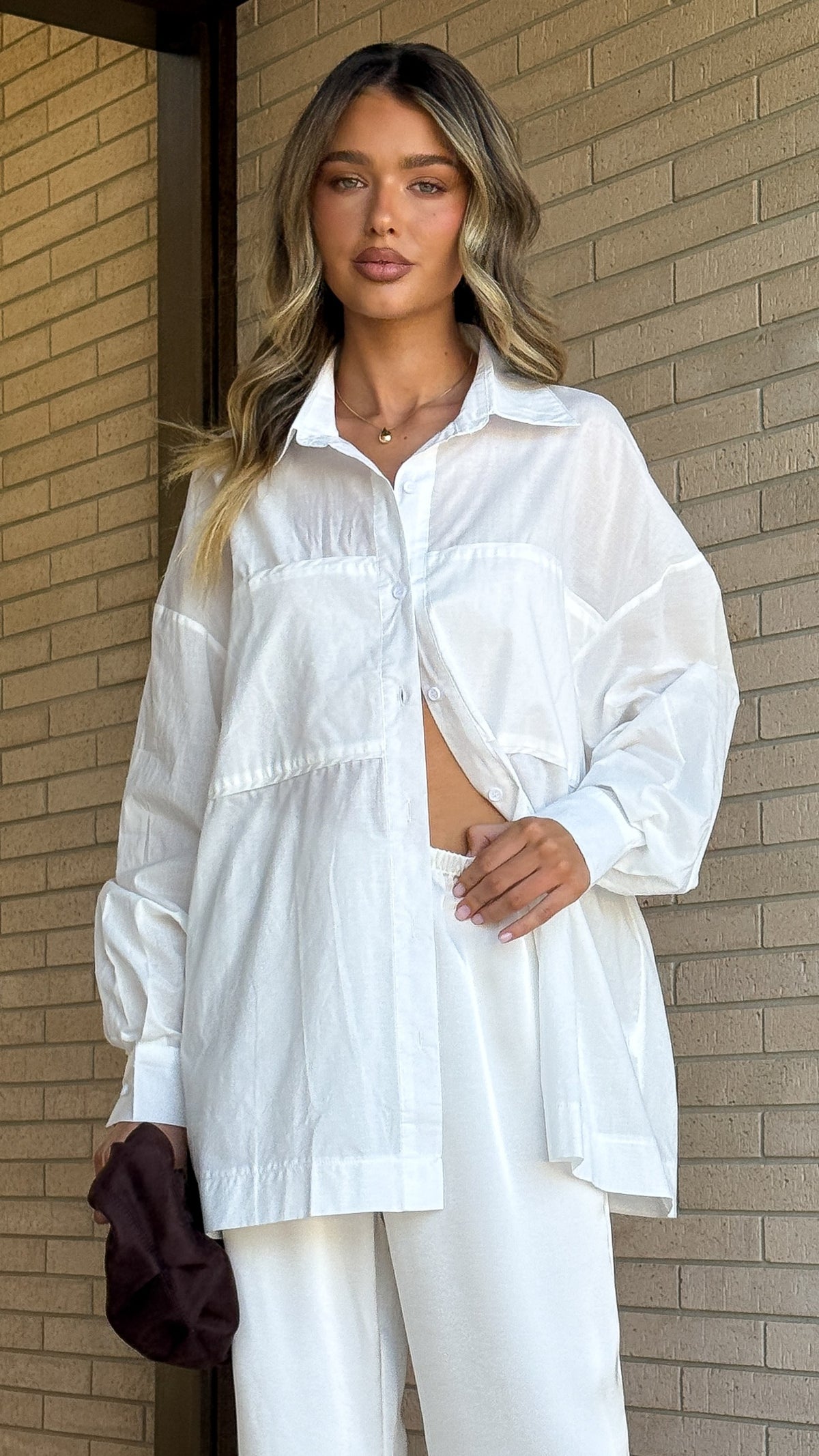 Freddy Long Sleeve Shirt - White - Billy J