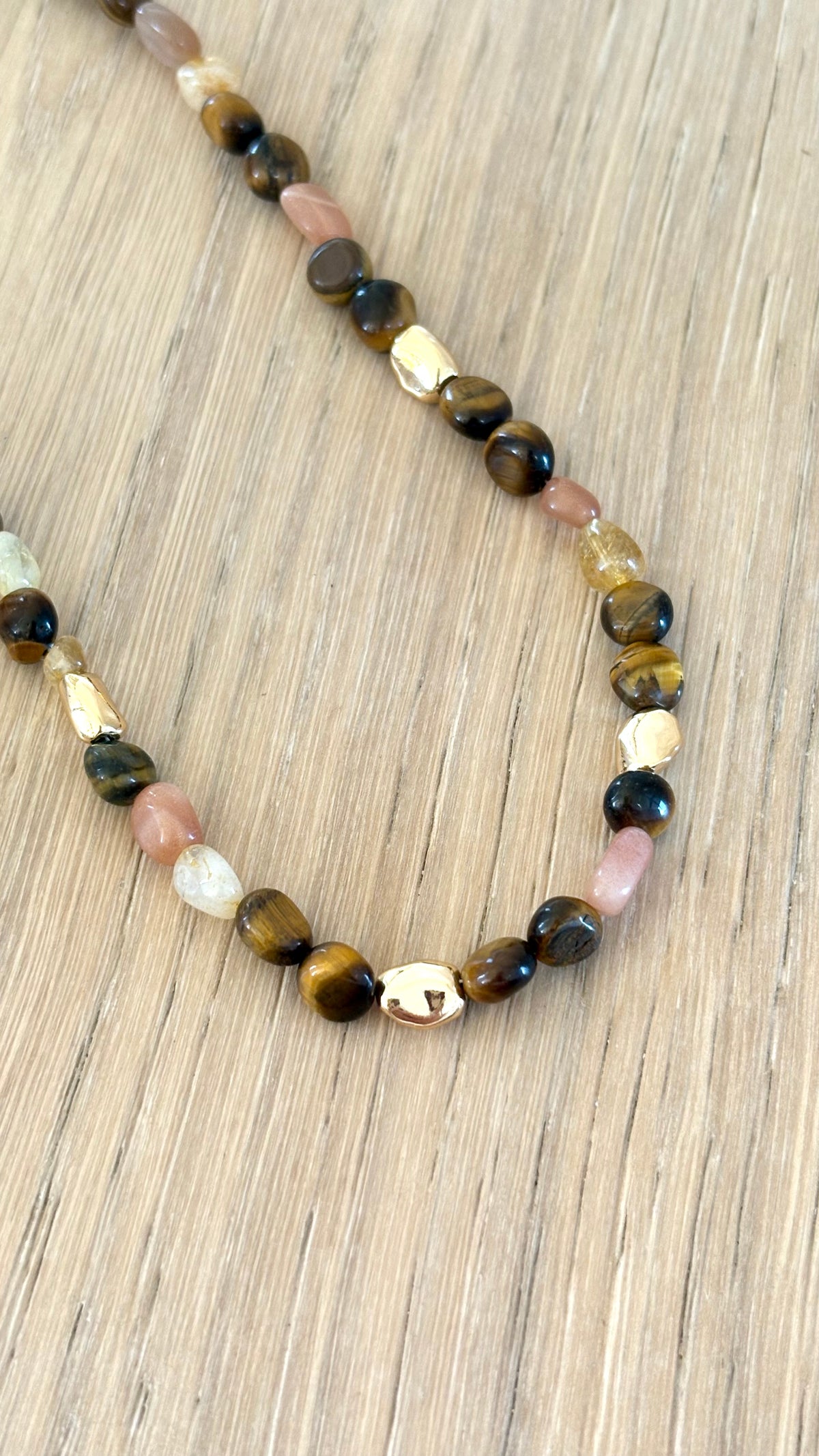Kohen Beaded Necklace - Golden Brown - Billy J