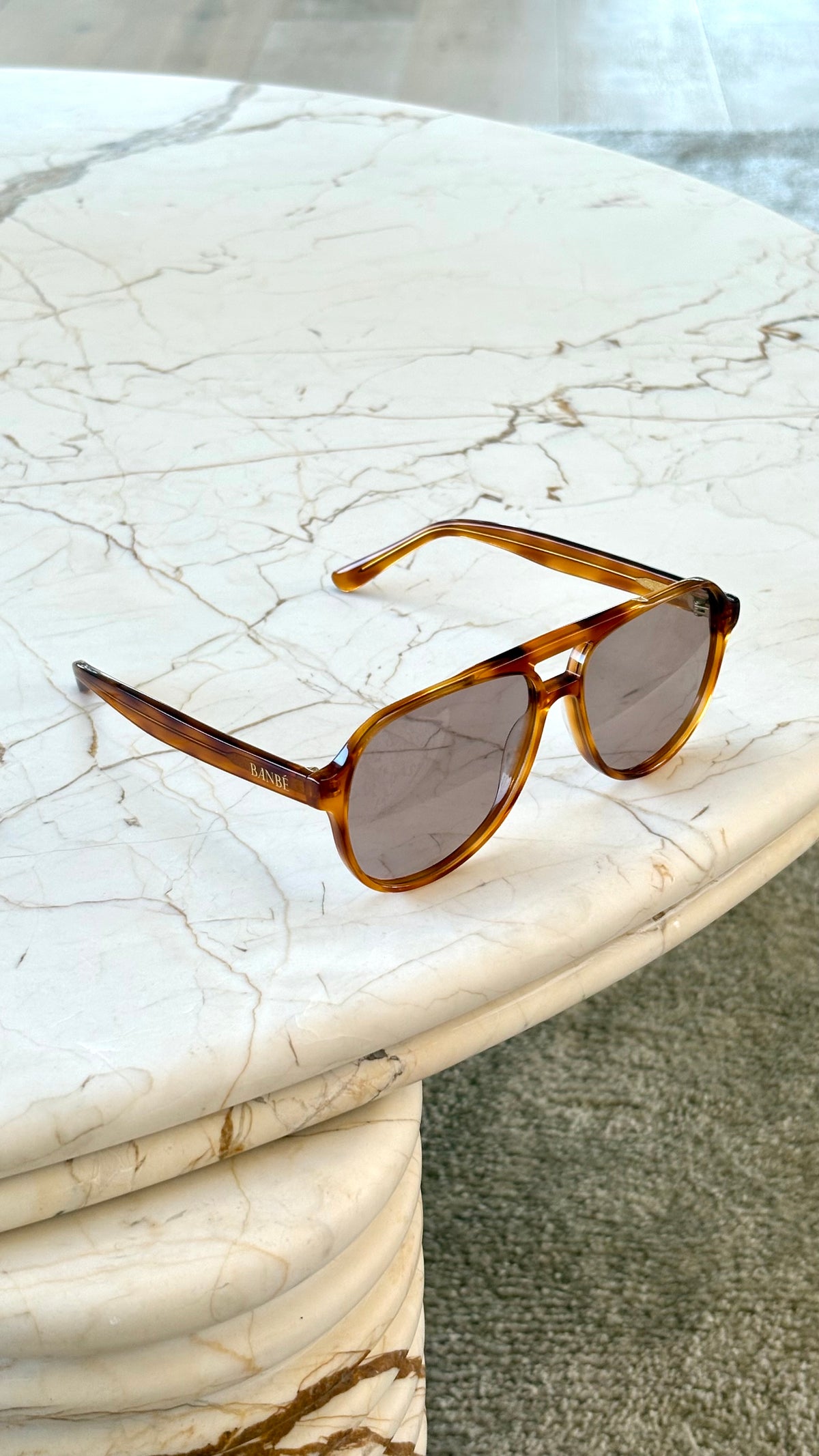 The Florence Sunglasses - Deep Amber/Rose