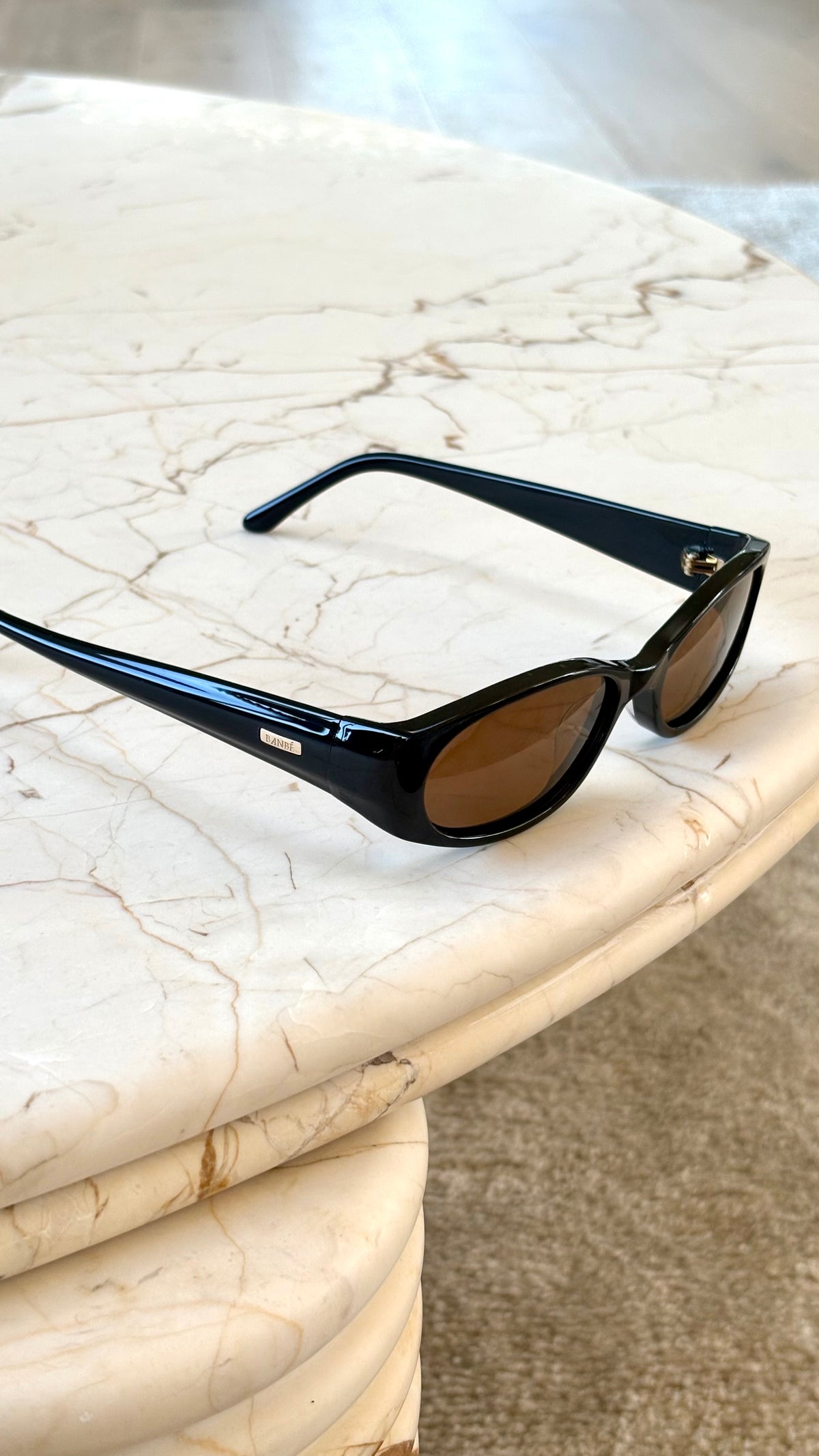 The Harlow Sunglasses - Black/Brown