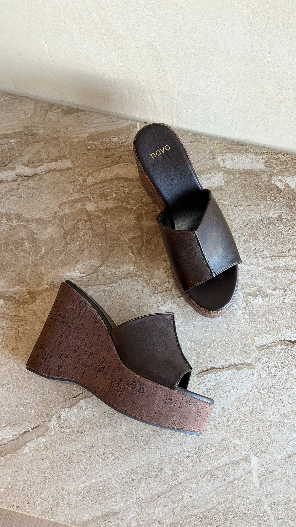Wolfgang Wedge Heels - Espresso - Billy J