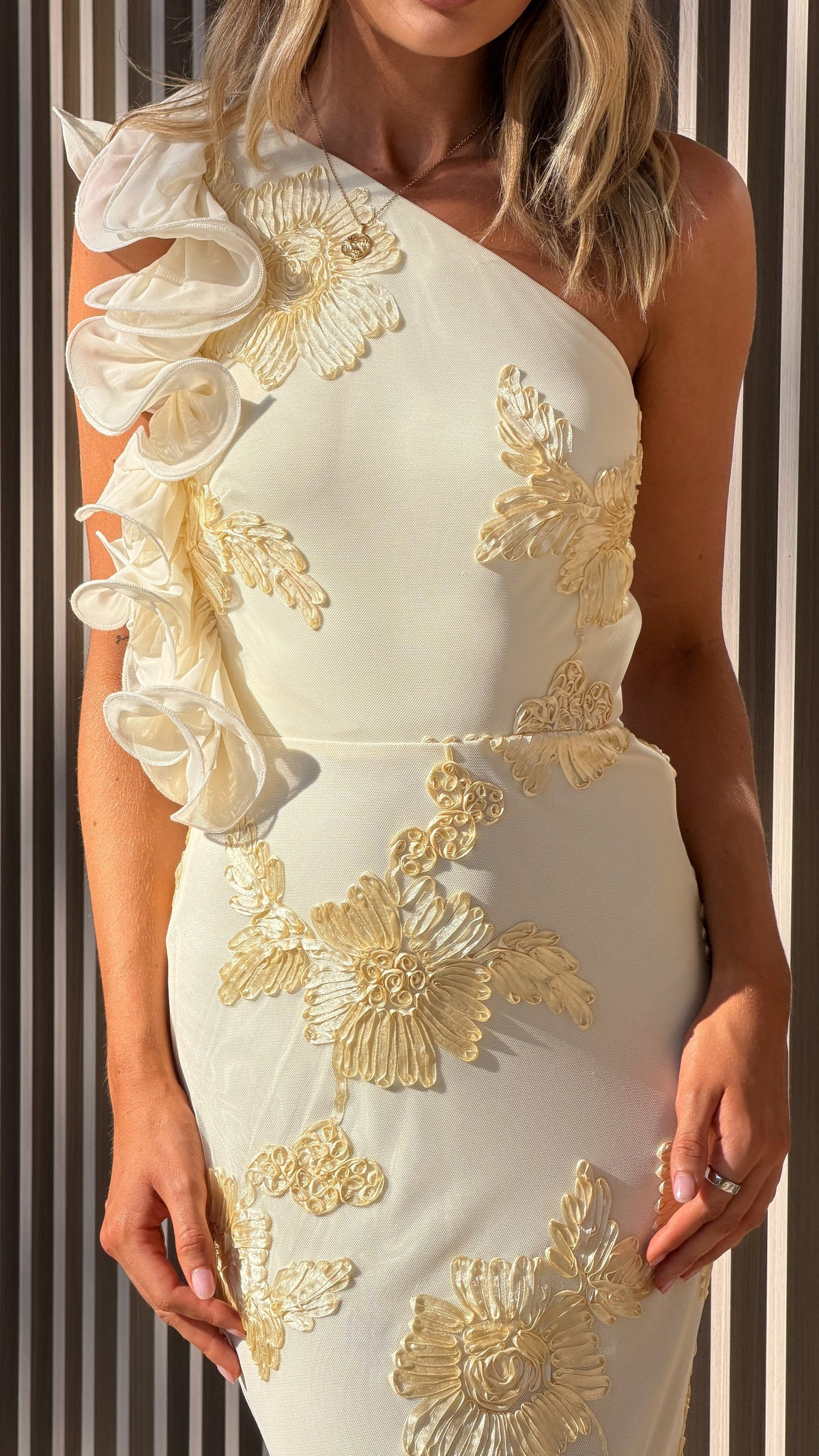 Darlee Maxi Dress - Yellow Floral - Billy J