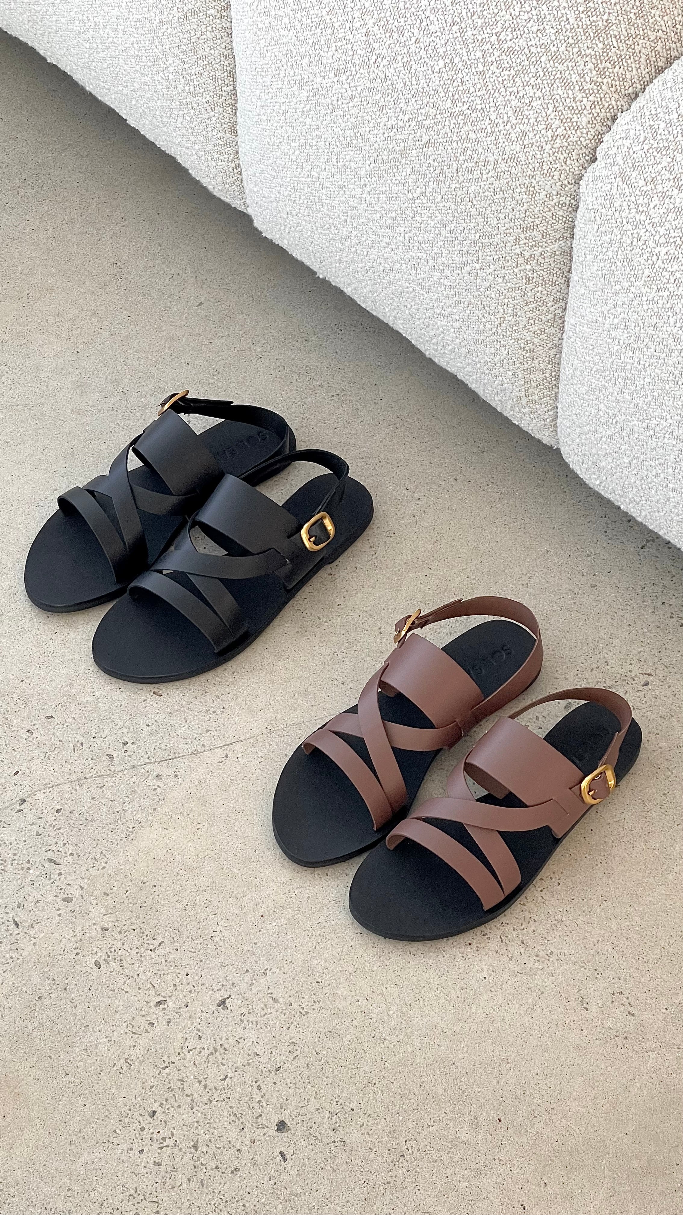 Sol Sana Palermo Sandal - Black - Billy J