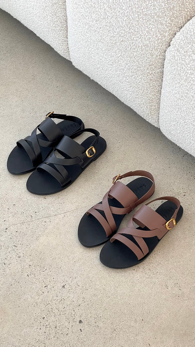 Load image into Gallery viewer, Sol Sana Palermo Sandal - Black - Billy J
