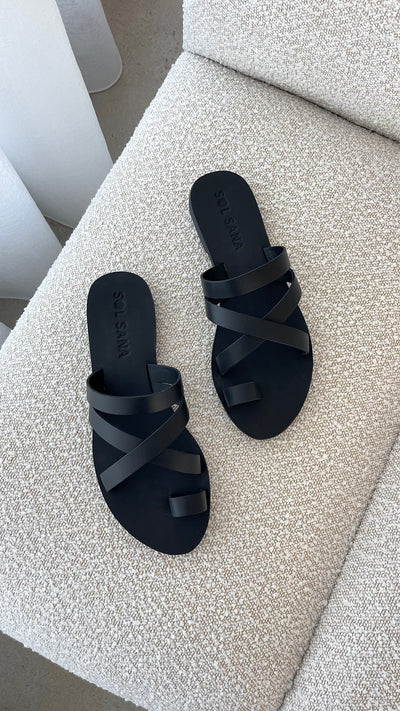 Load image into Gallery viewer, Sol Sana Signorita Sandal - Black - Billy J
