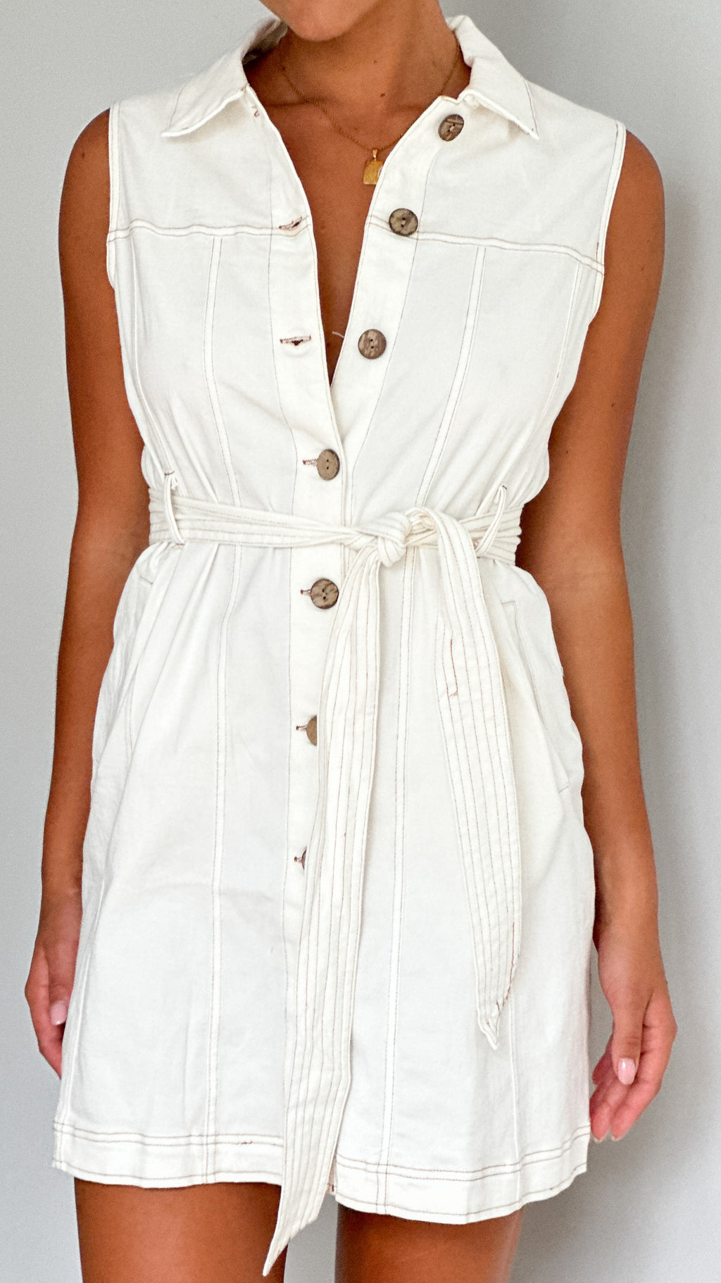 Wren Mini Dress - White