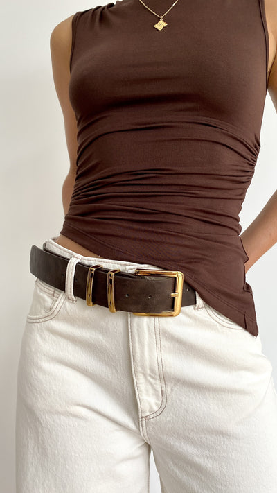 Load image into Gallery viewer, Jabilo Belt - Brown / Gold
