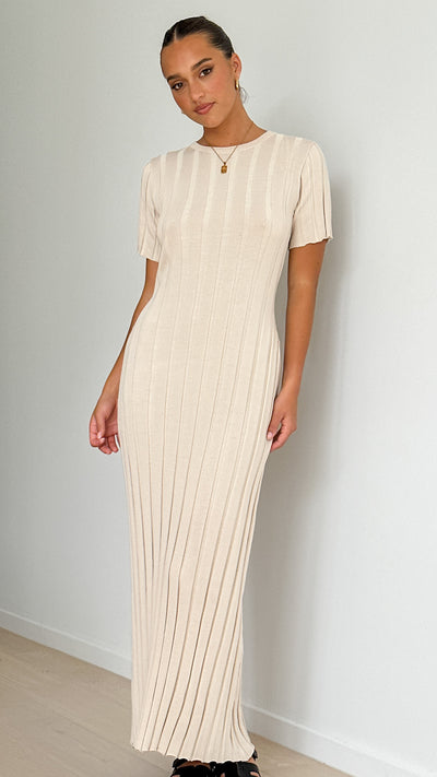 Load image into Gallery viewer, Mari Maxi Dress - Sand - Billy J
