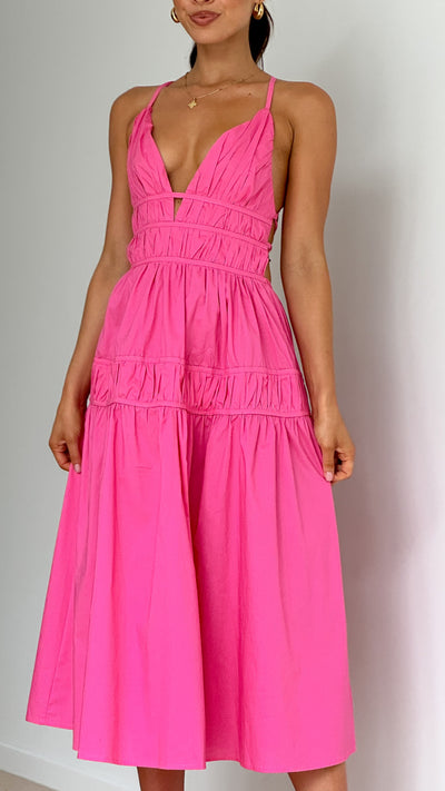 Load image into Gallery viewer, Blake Midi Dress - Pink
