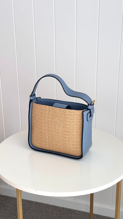 Load image into Gallery viewer, Lilaia Bag - Blue / Natural
