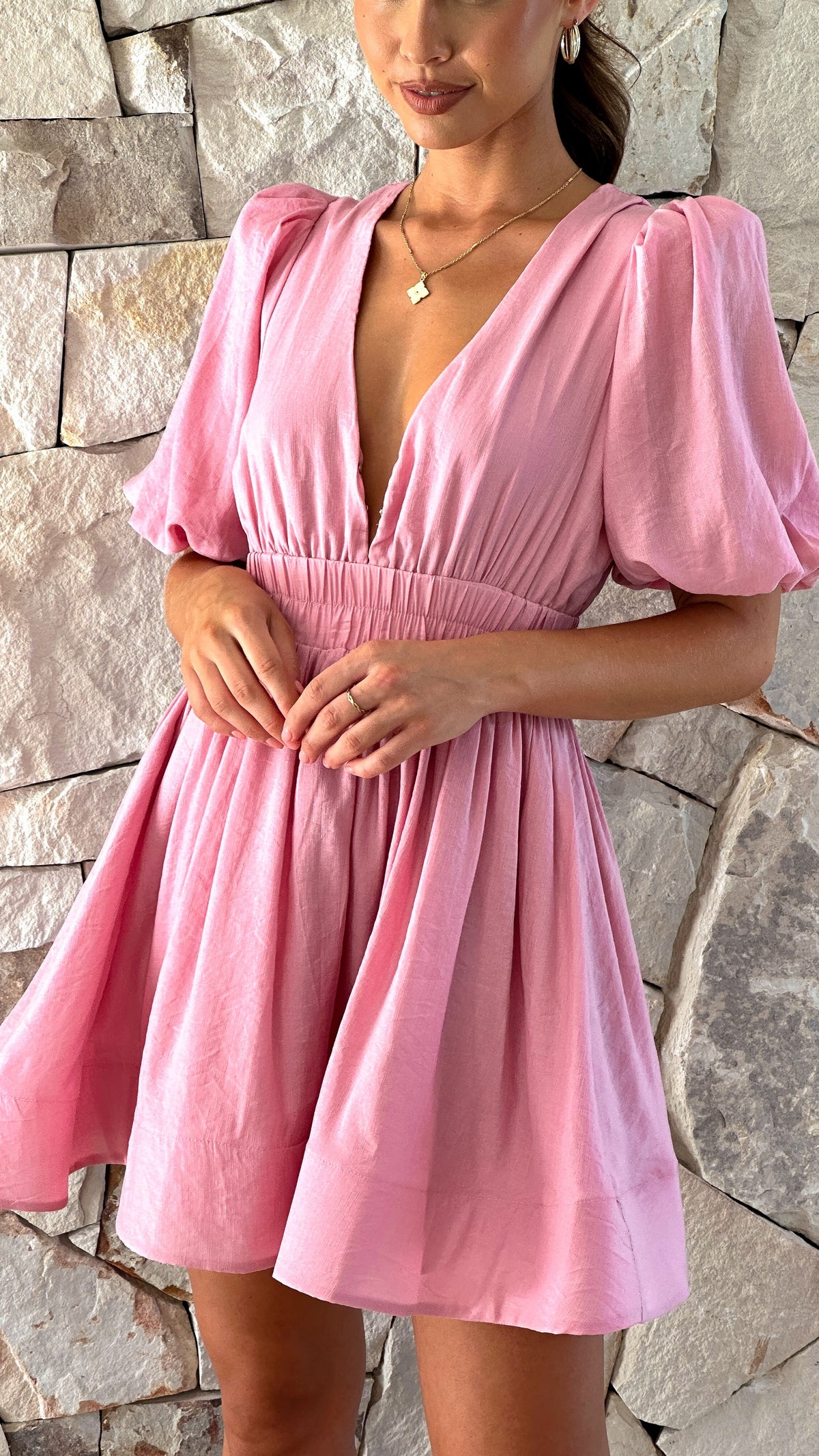 Erin Mini Dress - Soft Pink - Buy Women's Dresses - Billy J