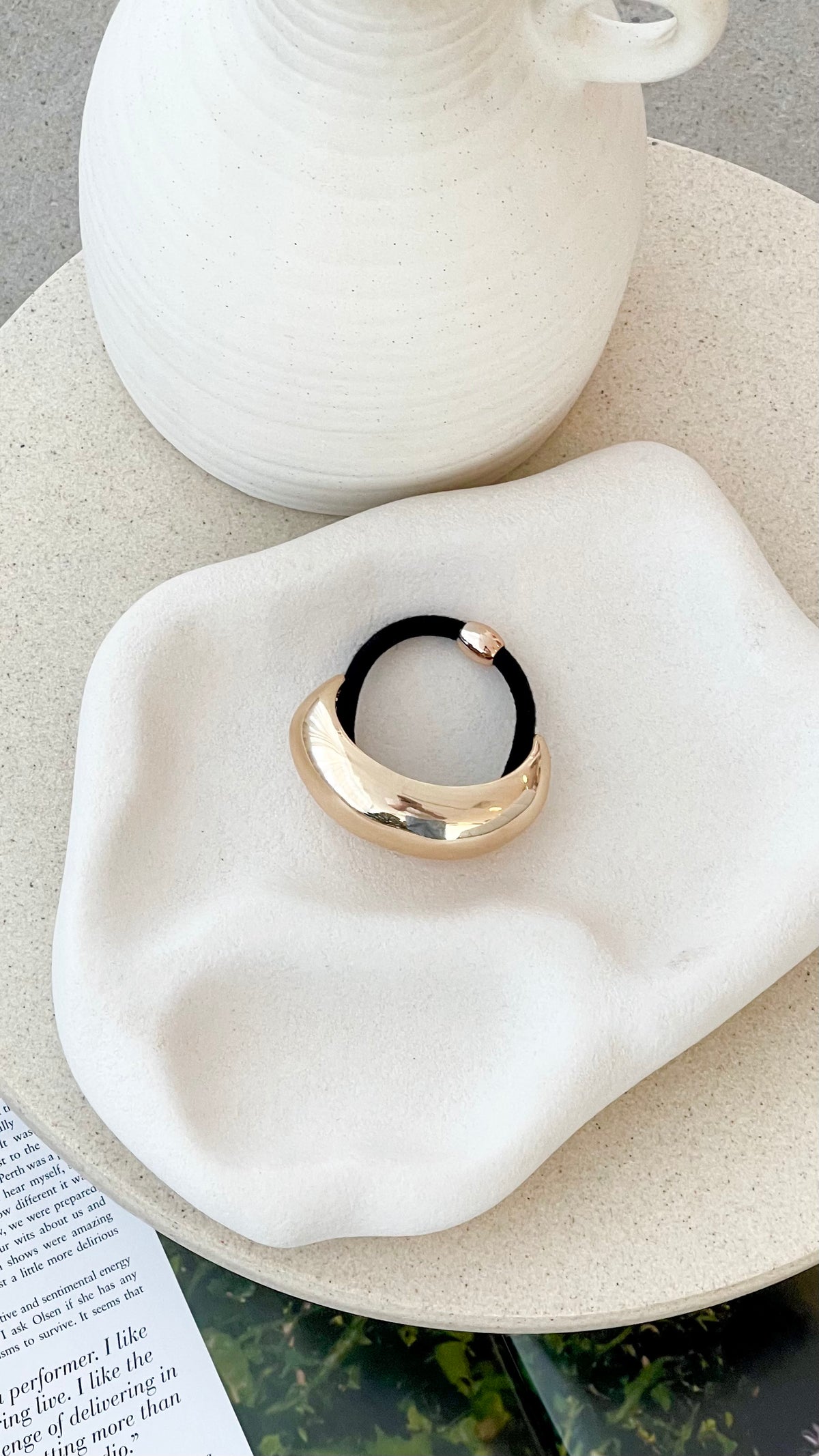 Saki Hair Tie - Gold - Billy J